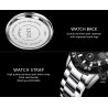 LIGE - montre de sport à quartz - lumineuse - étanche - acier inoxydable