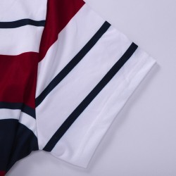 Short sleeve striped dress - midiDresses