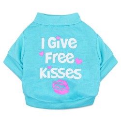 "I give free kisses" - t-shirt for dogs / catsClothing & shoes