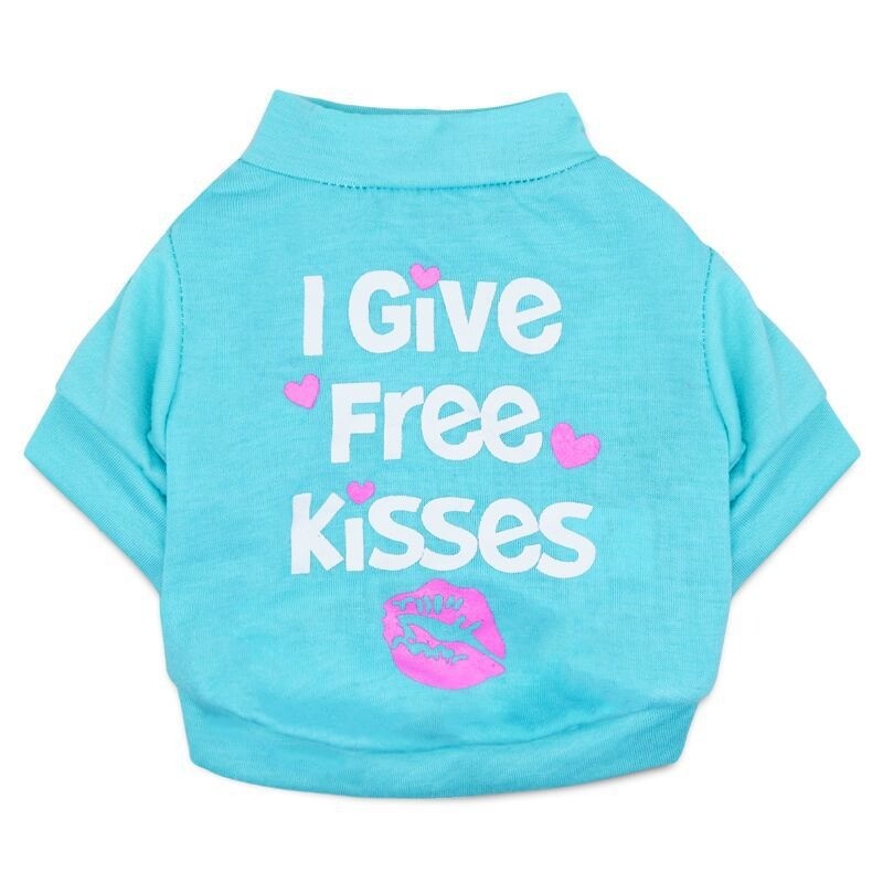 "I give free kisses" - t-shirt for dogs / catsClothing & shoes