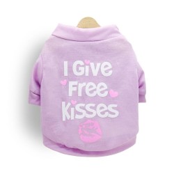 "I give free kisses" - t-shirt for dogs / catsClothing & shoes