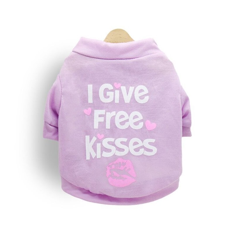 "I give free kisses" - t-shirt for dogs / catsClothing & shoes