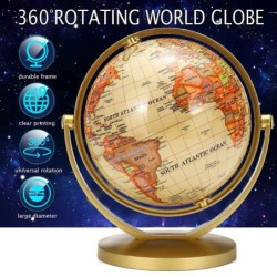 Rotating golden globe - with standEducational