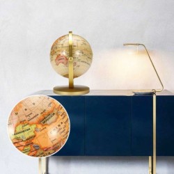 Rotating golden globe - with standEducational