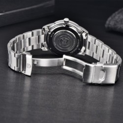 PAGANI DESIGN - montre de sport à quartz - verre saphir - acier inoxydable - étanche 100 M