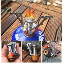 Mini réchaud à gaz pliable - brûleur de camping