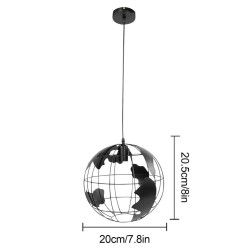 Plafonnier moderne en fer - en forme de globe - 60W