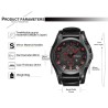 CURREN - orologio sportivo militare - Quarzo - cinturino in pelle - impermeabile