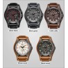 CURREN - orologio sportivo militare - Quarzo - cinturino in pelle - impermeabile
