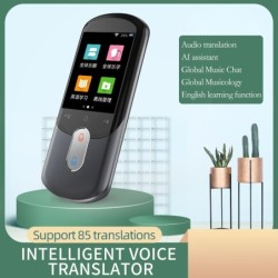 Traduttore intelligente - scansione istantanea vocale/foto - touch screen - WiFi - multilingua - grigio