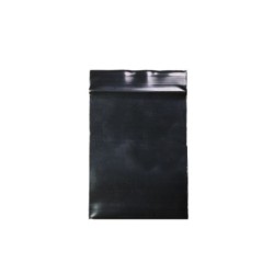 Sacs plastique refermables - sachets - thermosoudables - noir - 8 * 12 cm - 100 pièces