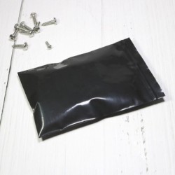 Sacchetti di plastica richiudibili - buste - termosaldabili - neri - 6*9 cm - 100 pezzi
