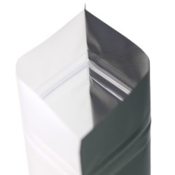 Sacs en plastique refermables - noir mat / transparent - 7,5 * 13 cm - 100 pièces