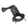 Supporto per manubrio bicicletta/moto - morsetto in metallo - supporto per fotocamera - girevole 360° - per fotocamere GoPro