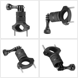 Bicycle / motorcycle handlebar mount - metal clamp - camera holder - 360 swivel - for GoPro camerasMounts