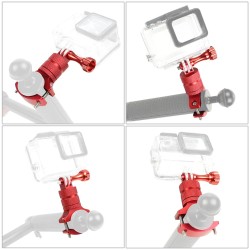 Bicycle / motorcycle handlebar mount - metal clamp - camera holder - 360 swivel - for GoPro camerasMounts