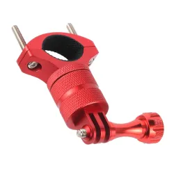 Supporto per manubrio bicicletta/moto - morsetto in metallo - supporto per fotocamera - girevole 360° - per fotocamere GoPro