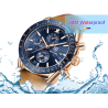 BENYAR - Orologio sportivo al quarzo - impermeabile - cinturino in pelle