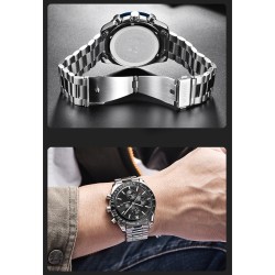 BENYAR - montre de sport à quartz - étanche - acier inoxydable