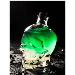 Tête de mort en cristal - carafe pour vodka et vin - 180ml - 400ml - 750ml