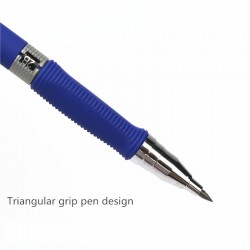 Porte-mine triangulaire mécanique - taille-crayon - 12 recharges de couleur / stylet