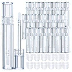 Contenitori vuoti di lucidalabbra trasparenti - con stick di spugna per labbra - 5ml - 20 pezzi