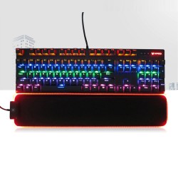 Tastiera / poggiapolsi - cuscino di appoggio - pad antiscivolo - RGB - LED