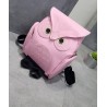 Waterproof leather backpack - with owl patternBackpacks