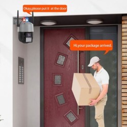 Security CCTV camera - human detection - auto tracking - HD night vision - waterproof - 1080P - 2MP - PTZ - WiFiSecurity cameras