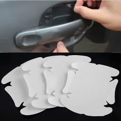 Adesivo in lamina trasparente - protezione maniglia portiera auto - antigraffio - 4 pezzi