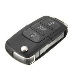 Portachiavi con telecomando Flip - guscio chiave - 3 pulsanti - per Volkswagen Golf Passat Polo Jetta Touran