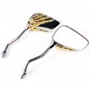 Motorcycle chrome mirrors - skeleton handsMirrors