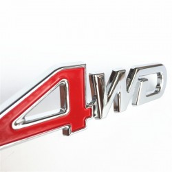 Adesivo per auto 4WD - emblema in metallo 3D