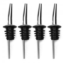 Beccuccio in acciaio inox - versatore - dosatore - tappo - per bottiglia vino/aceto/olio