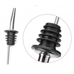 Stainless steel spout - pourer - dispenser - stopper - for wine / vinegar / oil bottleBar supply