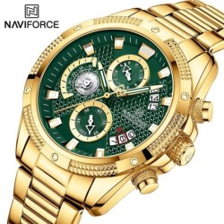 NAVIFORCE - orologio sportivo di lusso - Quarzo - impermeabile - acciaio inossidabile