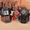 OULM 3364 - Orologio sportivo grande quadrato - Quarzo - Cinturino largo in pelle