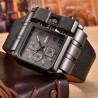 OULM 3364 - Orologio sportivo grande quadrato - Quarzo - Cinturino largo in pelle