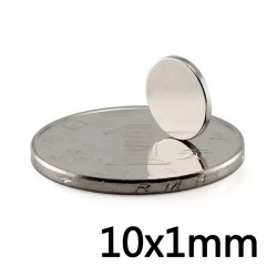 N35 - magnete al neodimio - disco tondo - 10mm * 1mm