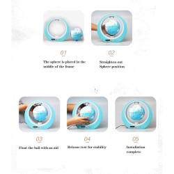 Bluetooth speaker - magnetic levitation - floating world globe - with clockBluetooth speakers