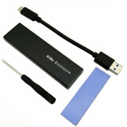 Doppio protocollo - Custodia SSD M2 - Cavo da USB-C a USB-A - USB 3.1