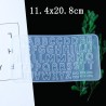 Stampo in silicone alfabeto / numeri - resina di cristallo - creazione artistica