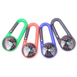 Plastic pocket compass - hook keyringKeyrings