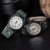 Orologio militare alla moda al quarzo - cinturino in pelle - unisex