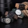 Orologio militare alla moda al quarzo - cinturino in pelle - unisex
