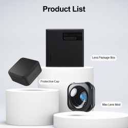 Lenti in lega di alluminio - Lenti ultra larghe 155 gradi - impermeabili - per GoPro Hero 9 10 11 Nero