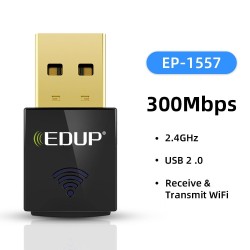EDUP - 300Mbps - nano USB 2.0 wireless - scheda di rete - ricevitore WiFi