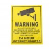 24H SECURITY CAMERA CCTV - RECORDING - warning stickerSecurity cameras