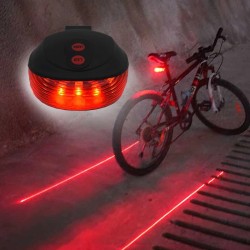 Eclairage laser vélo - feu arrière LED - étanche