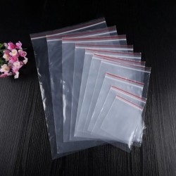 Sacs d'emballage en plastique - ziplock 5 fils - refermables - 100 pièces
